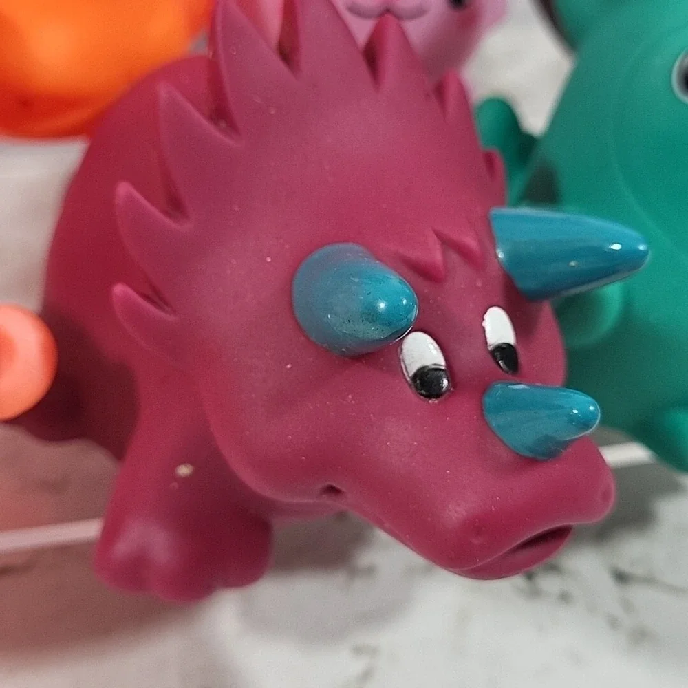 Bath‎ Toys Lot of 8 Nubby Octopus Rubber Duckies Light up Kitty